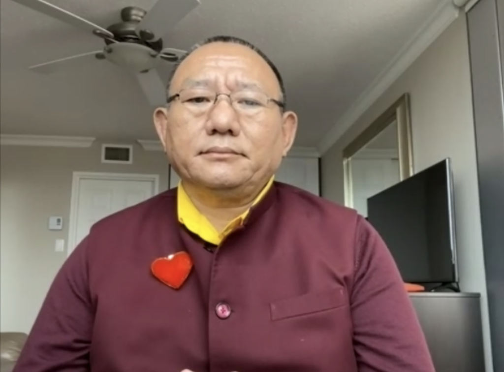 Dzongsar Khenpo Khyenrab Wangchuck, President and Founder of the Bodhi Kindness Foundation wore a beautiful caribou fur pin in solidarity with the message "Every Child Matters."